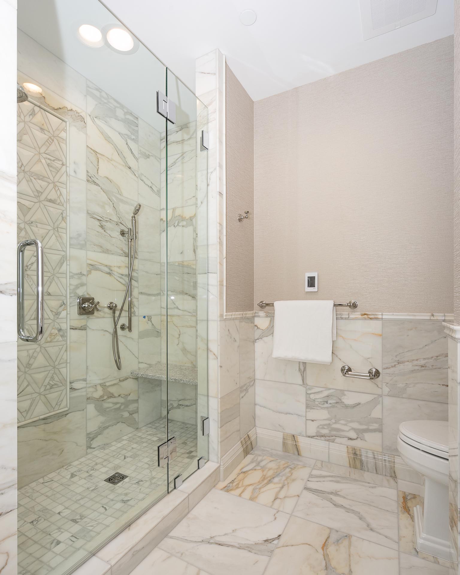 Shower and Toilet | H Residence | Midland, MI
