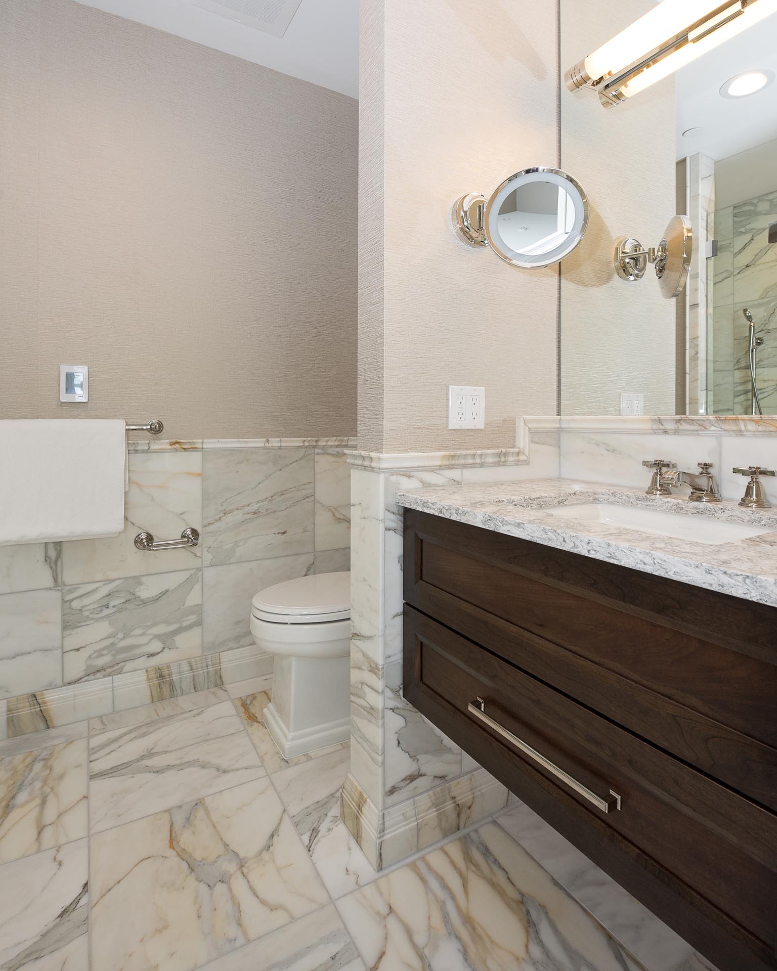 Bathroom Sink and Toilet | H Residence | Midland, MI